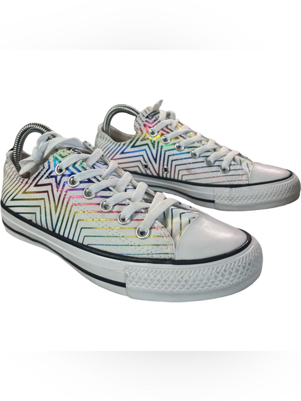 Converse Chuck Taylor All Star Ox "All Of The Stars" Women's Sz 7  White 565440F